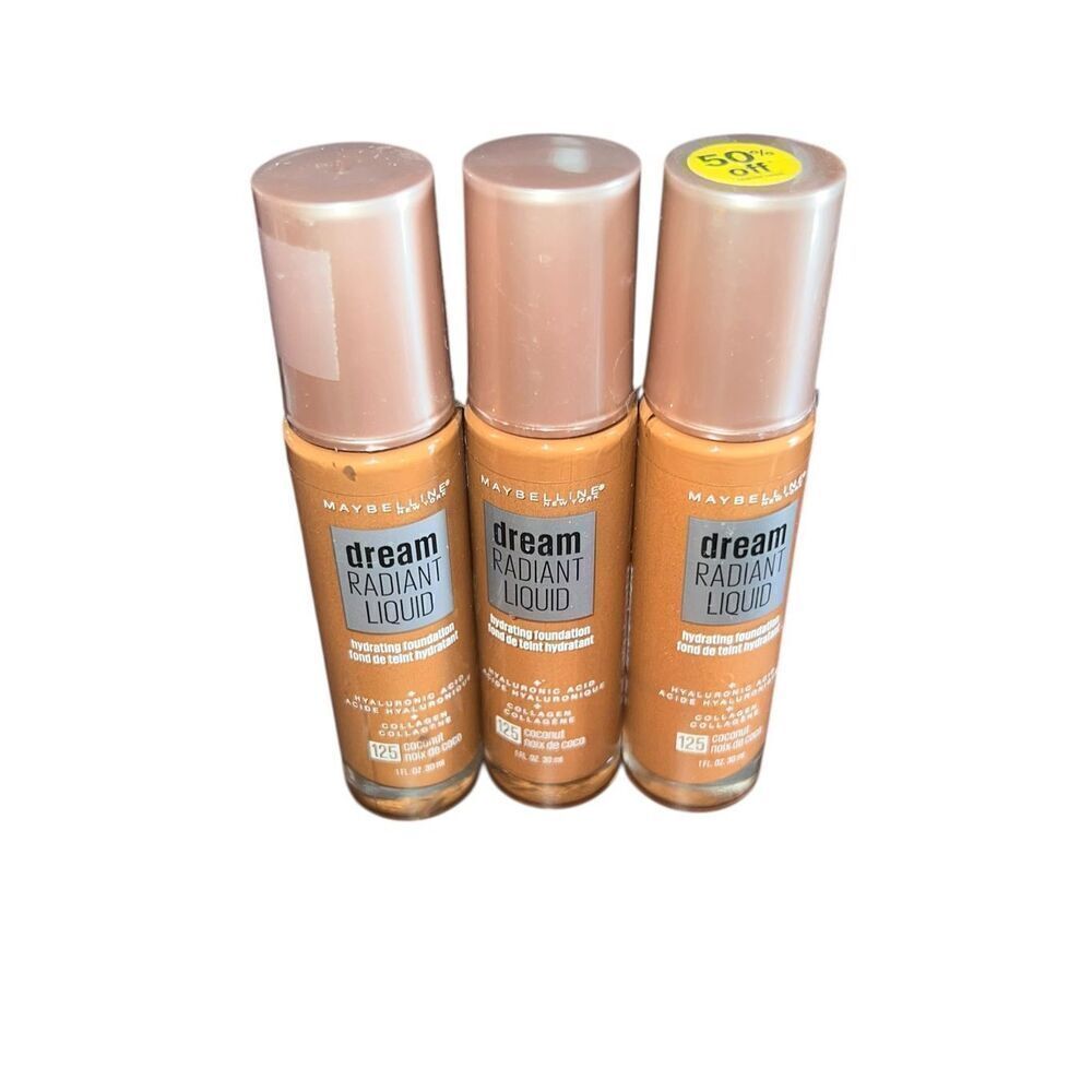3 Maybelline Dream Radiant Liquid Hydrating Foundation 125 coconut